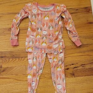 Little Sleepies Pink Bunny Kids Pajama Set